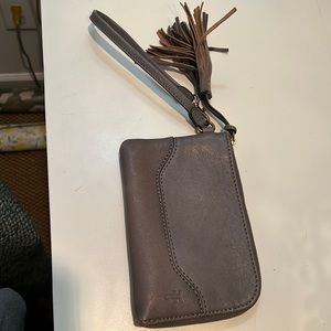 Frye wallet/clutch with tassel.